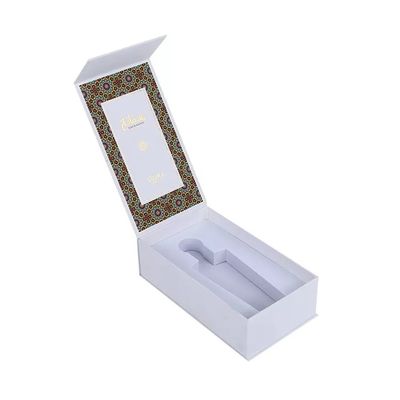 Caja de regalo biodegradable del negro y del oro, cartón Matte Packaging Box With Insert