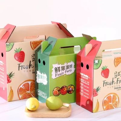 Cajas de envío de impresión de encargo vegetales del cartón de las cajas de embalaje de la cartulina para la fruta
