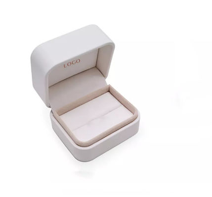 Joyeros magnéticos ISO9001 de la piel sintética del ODM Ring Gift Boxes Logo Printed