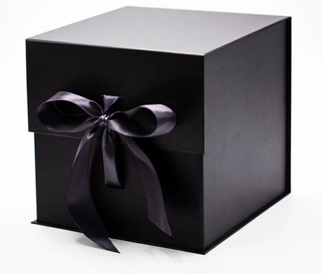 Caja de regalo magnética plegable amistosa del cierre de las cajas de embalaje de la cartulina de Eco con la cinta