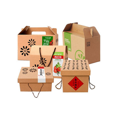 Cajas de empaquetado del regalo de Ardboard del plegado en abanico de la fruta que embalan de encargo