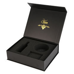 Regalo de empaquetado de 3 de la botella cajas de la copa de vino magnética con los divisores