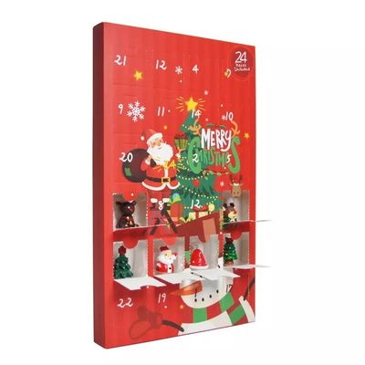 La Navidad ISO de las cajas de regalo de la cartulina de la sorpresa de la cuenta descendiente certificó