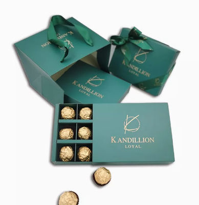 OEM que empaqueta la caja de regalo dulce del papel del chocolate de Pantone del tablero de marfil de la caja