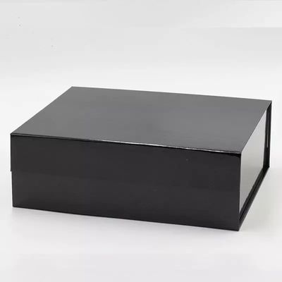 Deboss viste el SGS magnético negro biodegradable de empaquetado de la caja de regalo de la caja