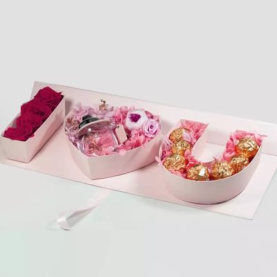 Cajas de empaquetado del regalo del chocolate, caja de regalo de la acción de gracias para el corazón que se casa diario Rose Flowers