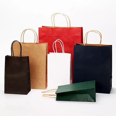 Bolso de empaquetado para llevar TUV de Logo Printing Varnishing Kraft Paper de la bolsa de papel