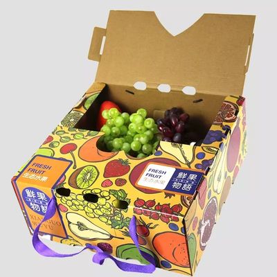 Cajas de envío de impresión de encargo vegetales del cartón de las cajas de embalaje de la cartulina para la fruta