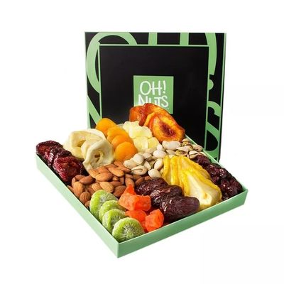 El regalo que se casa decorativo impreso caja de embalaje la caja de embalaje de la fruta seca de Diwali vacía