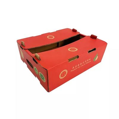La cartulina acanalada caja de embalaje CMYK que imprime las cajas de empaquetado de la fruta y verdura