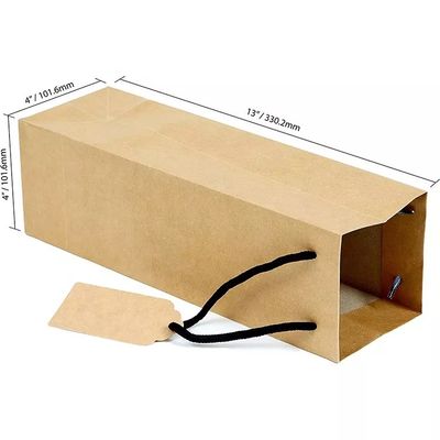 Bolso calificado del regalo de la botella del alcohol del vino del whisky del licor de las cajas de embalaje de la cartulina con las manijas