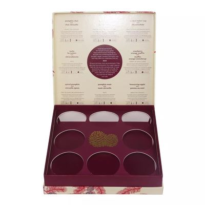 La caja de regalo del papel de la cartulina del rectángulo, caja Cutomized del té de 9 compartimientos clasifica