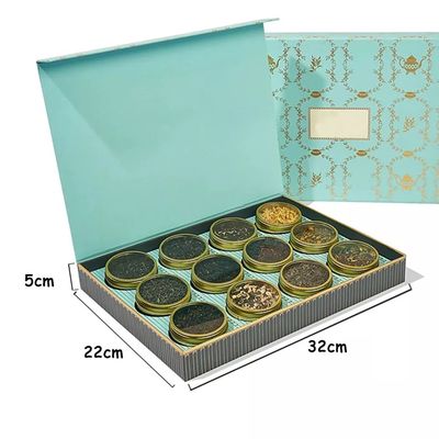 Caja de empaquetado del té del OEM/del ODM, bote de encargo del té del metal con la tapa