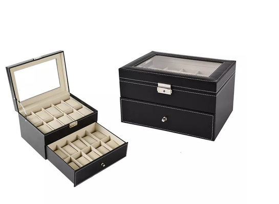 cajas de empaquetado de empaquetado de madera ISO9001 del reloj de la colección de las cajas del MDF 20pcs