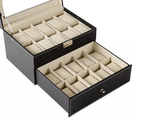 cajas de empaquetado de empaquetado de madera ISO9001 del reloj de la colección de las cajas del MDF 20pcs