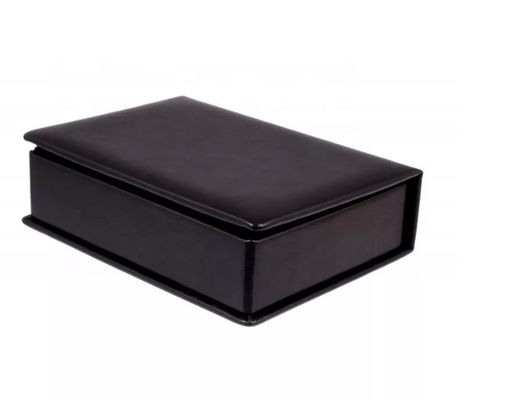 Rectángulo de cuero FSC de la PU de regalo del terciopelo del ODM de la madera contrachapada superior de la caja