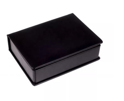 Rectángulo de cuero FSC de la PU de regalo del terciopelo del ODM de la madera contrachapada superior de la caja