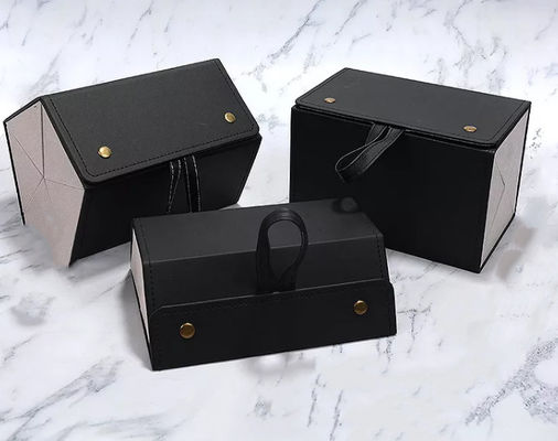 SGS exquisito de cuero de la caja de regalo de las gafas de sol de la caja de joyería de la PU del ODM