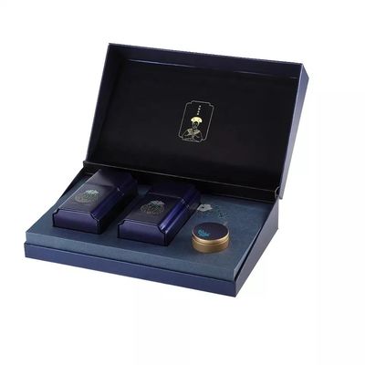 Lujo rígido de la cubierta de las cajas de embalaje de la cartulina para el té del café
