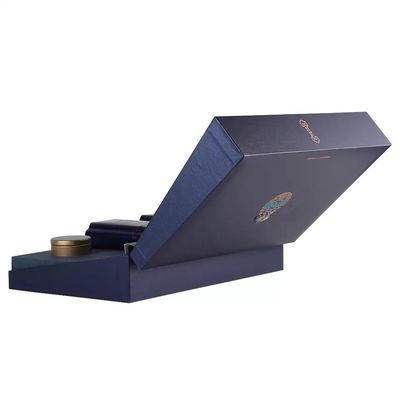 Lujo rígido de la cubierta de las cajas de embalaje de la cartulina para el té del café