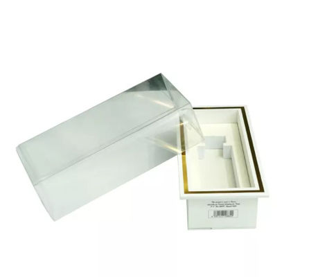 Caja de plástico transparente plegable cosmética de empaquetado impresa de encargo hecha a mano de la caja del regalo