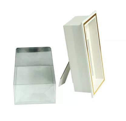 Caja de plástico transparente plegable cosmética de empaquetado impresa de encargo hecha a mano de la caja del regalo