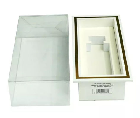 Caja de plástico transparente plegable cosmética de empaquetado impresa de encargo hecha a mano de la caja del regalo