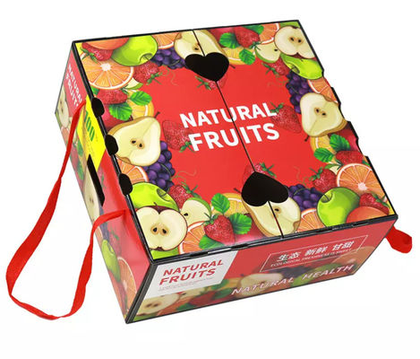 La aduana de las cajas de embalaje de la cartulina del plátano acanaló las cajas de envío para la fruta