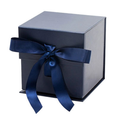 Caja de regalo magnética plegable amistosa del cierre de las cajas de embalaje de la cartulina de Eco con la cinta