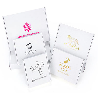 Cajas de regalo de lujo superiores del papel de la cartulina Logo Rectangle Type de encargo
