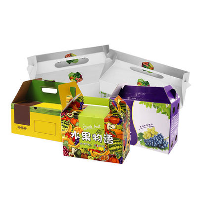 Cajas de empaquetado del regalo de Ardboard del plegado en abanico de la fruta que embalan de encargo