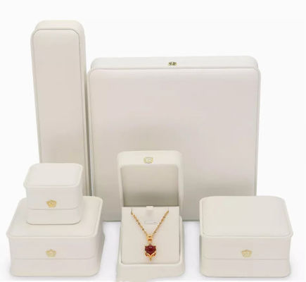 Joyeros de cuero de empaquetado del terciopelo de la caja de la joyería de PMS biodegradables