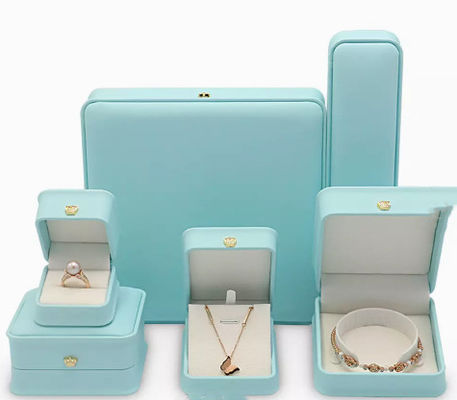 Joyeros de cuero de empaquetado del terciopelo de la caja de la joyería de PMS biodegradables