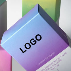 Caja de empaquetado cosmética de papel de Kraft/caja de empaquetado hermosa de Skincare