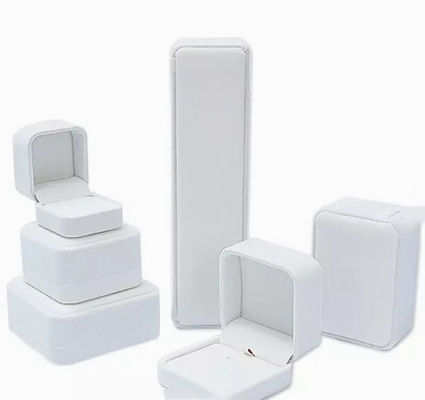 Caja de empaquetado Debossed biodegradable de la joyería de lujo del collar