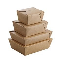 Caja de empaquetado biodegradable disponible de los alimentos de preparación rápida de la caja 800ml del acondicionamiento de los alimentos del ODM