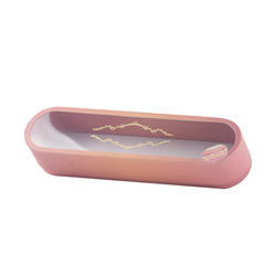 Impresión de empaquetado rosada de la caja de regalo de la galleta de Macaron reciclable con la ventana