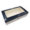 Caja de regalo impresa impermeable a la grasa del papel de la comida Kraft blanco para cocer