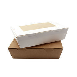 Caja de regalo impresa impermeable a la grasa del papel de la comida Kraft blanco para cocer
