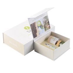 Caja de regalo magnética plegable de empaquetado cosmética de la caja del cuadrado de Elegent