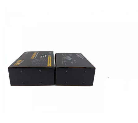 Cajas de envío negras de la cartulina acanalada pequeño Debossing ISO9001