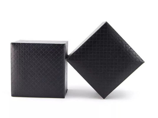 Raya negra de empaquetado de encargo de cuero de la caja de reloj de la PU elegante