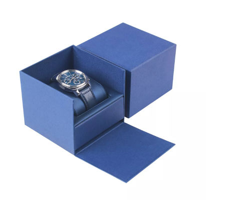 Joyero cuadrado de encargo del reloj para hombre de la cubierta del mundo con la almohada