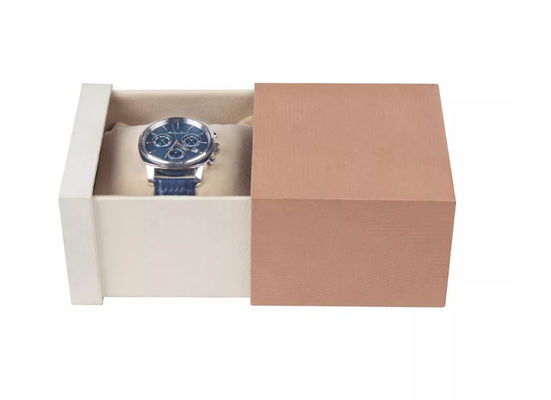 Caja de reloj de empaquetado del papel de regalo de la caja del reloj del ISO con el cajón