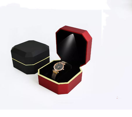 Caja de reloj llevada hecha a mano de empaquetado de la caja del reloj del octágono del OEM