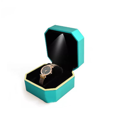 Caja de reloj llevada hecha a mano de empaquetado de la caja del reloj del octágono del OEM