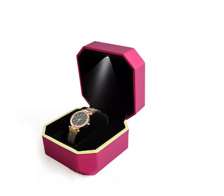 Caja de reloj llevada hecha a mano de empaquetado de la caja del reloj del octágono del OEM