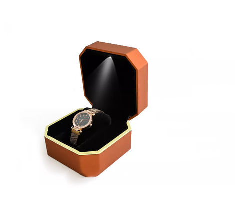 Caja de reloj llevada hecha a mano de empaquetado de la caja del reloj del octágono del OEM