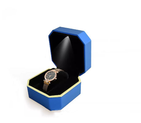 Caja de reloj llevada hecha a mano de empaquetado de la caja del reloj del octágono del OEM