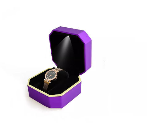 Caja de reloj llevada hecha a mano de empaquetado de la caja del reloj del octágono del OEM
